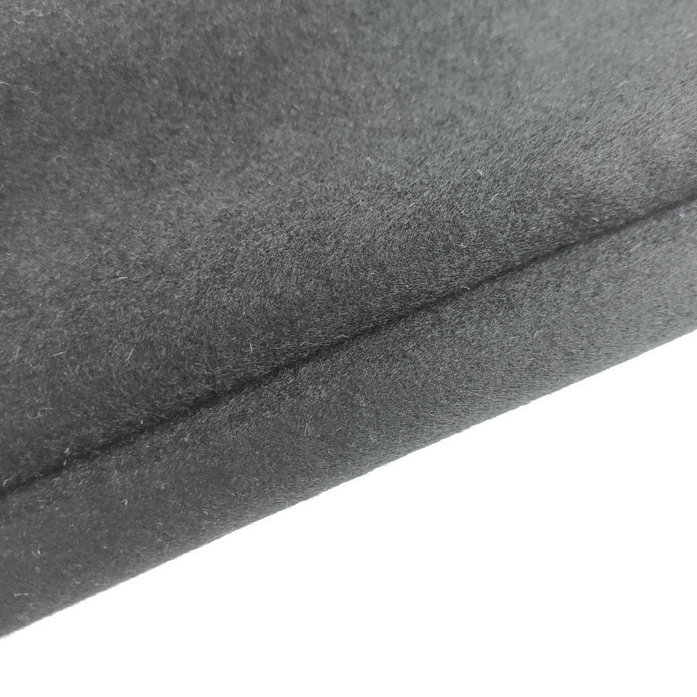 Black 70 wool 30 oth double sided smooth wool fabric for coats