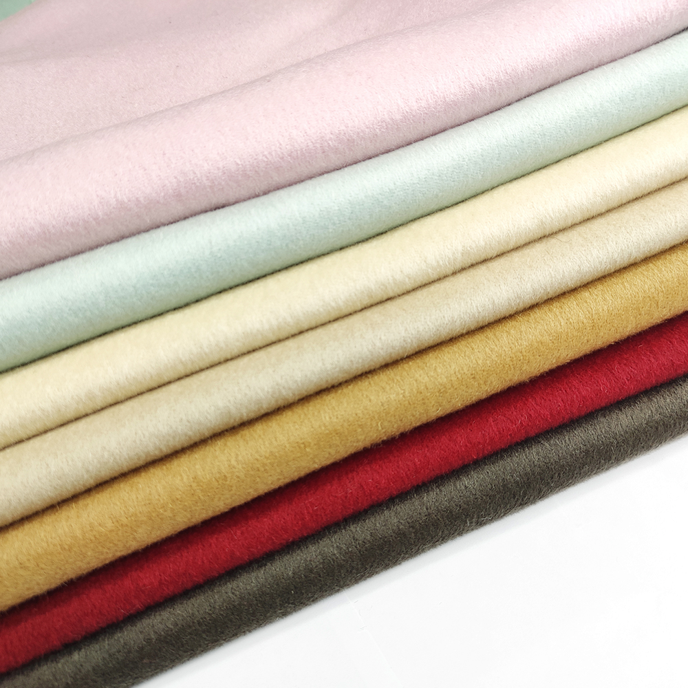 100 wool 830-850G/M double sided smooth wool fabric for coats