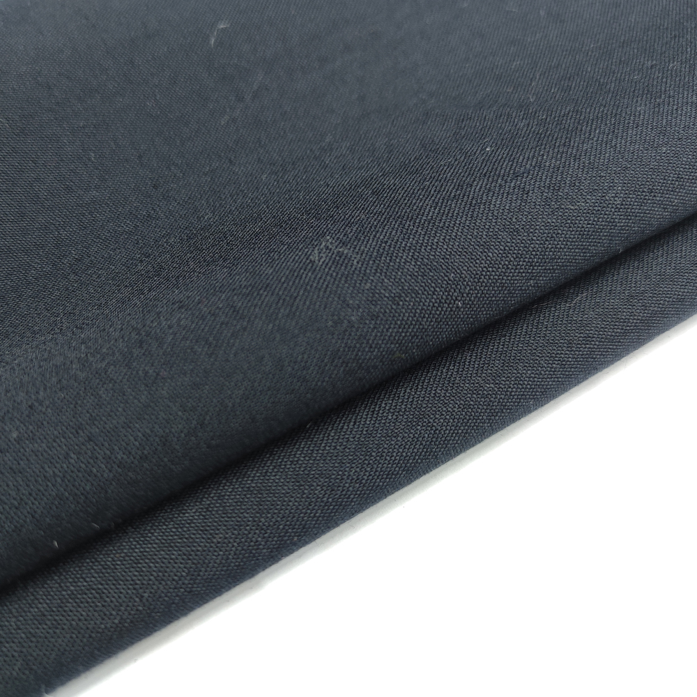 50% wool navy blue worsted fabric