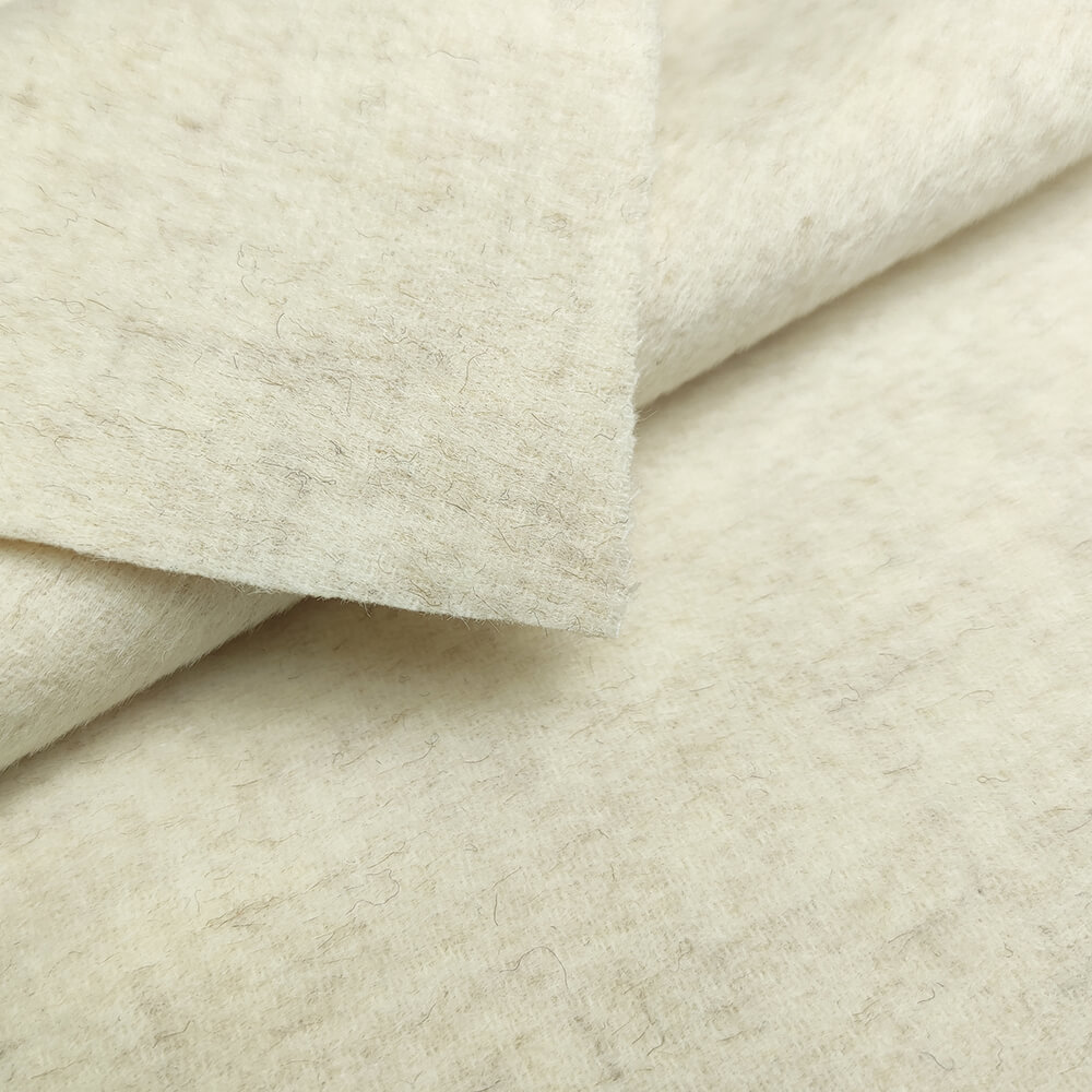 100% wool double sided smooth coat fabric