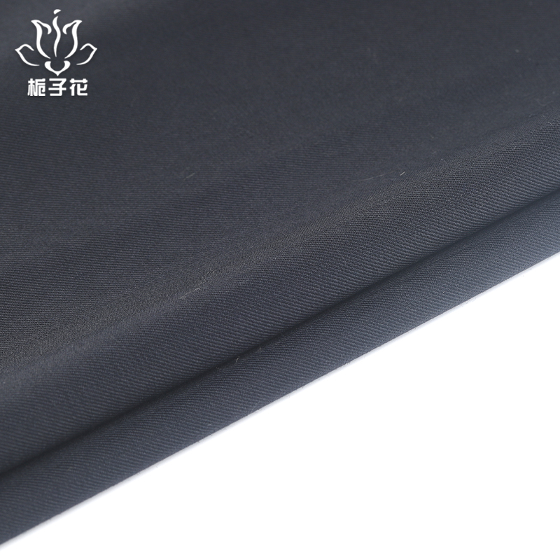 High quality 50%wool 50%polyester navy worsted wool fabric