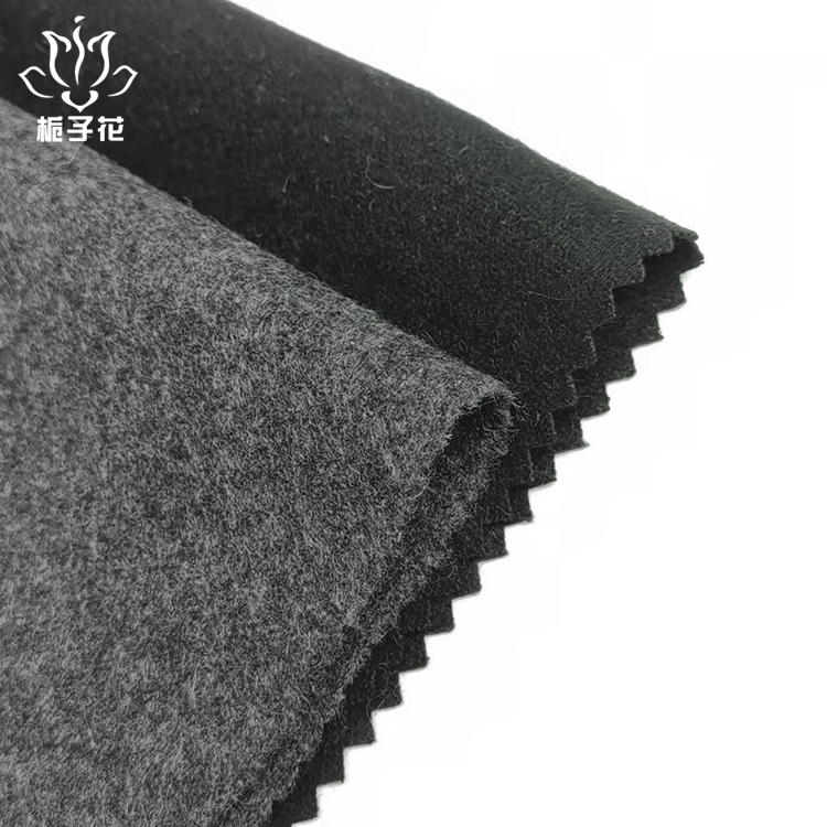 Good quality 50wool 30polyester 360-380g/m single sided flannel fabric