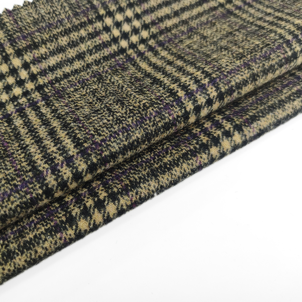 Good quality 30% wool plaid flannel fabric for suits