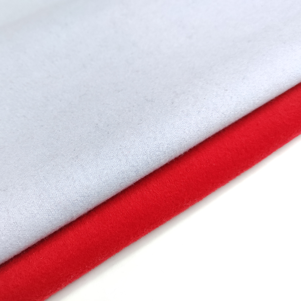 100 polyester 670-700G/M double sided velvet fabric for coats