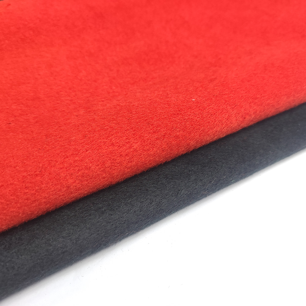 30 wool 70 polyester single sided crystal fabric